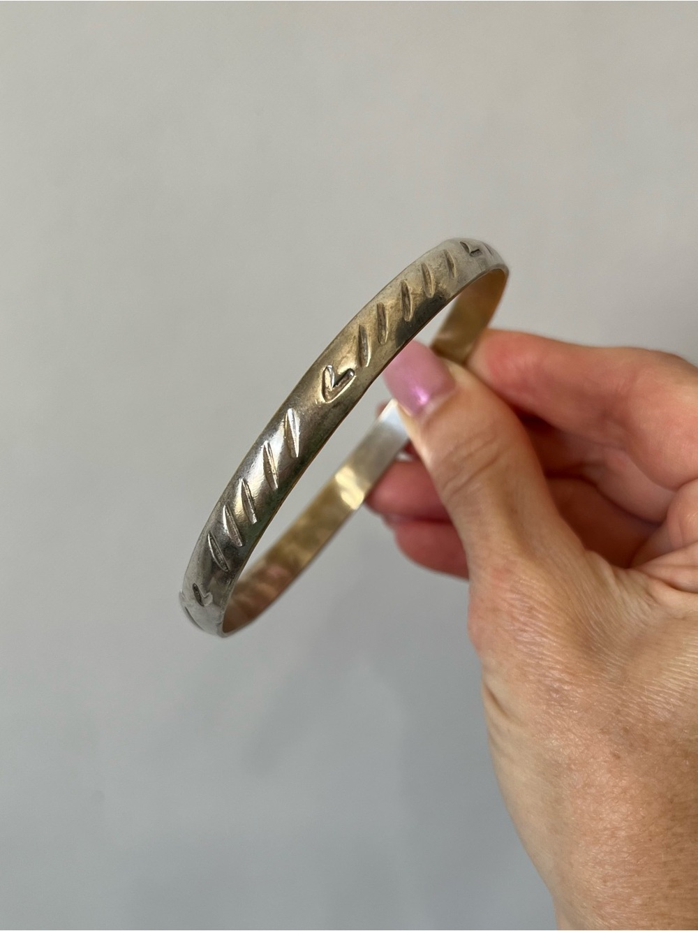 Sterling Silver Taxco Mexico Bangle Bracelet
